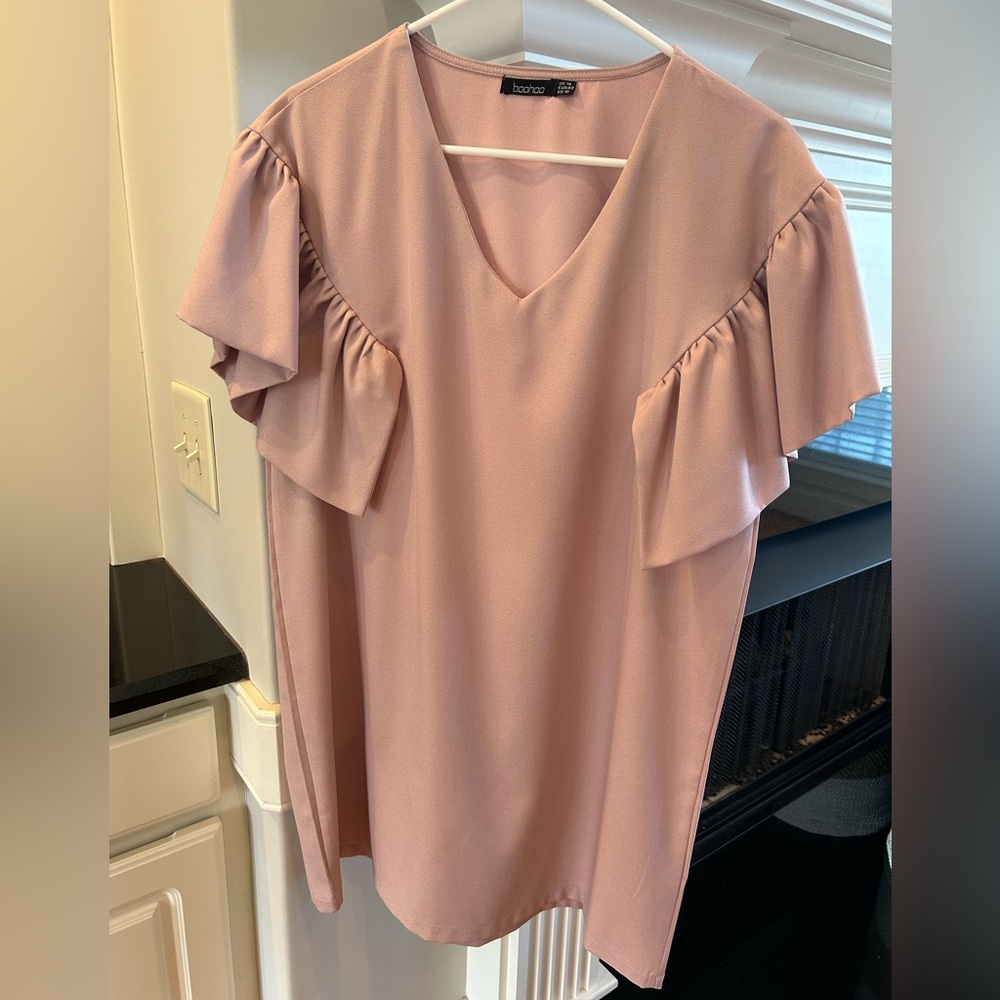 Flutter Sleeve mini dress